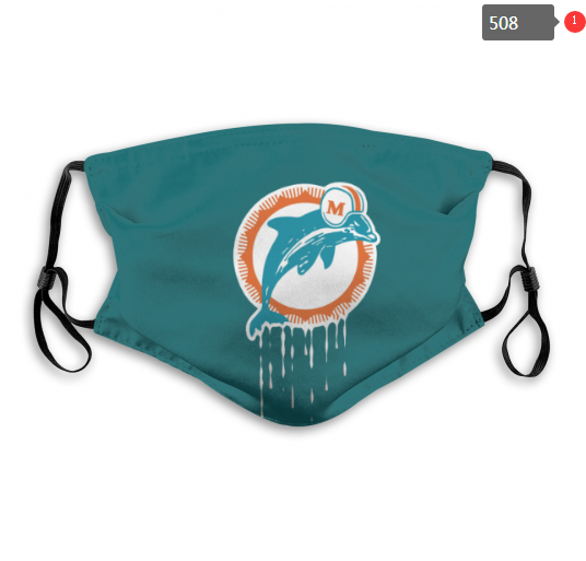 NFL Miami Dolphins #9 Dust mask with filter->nfl dust mask->Sports Accessory